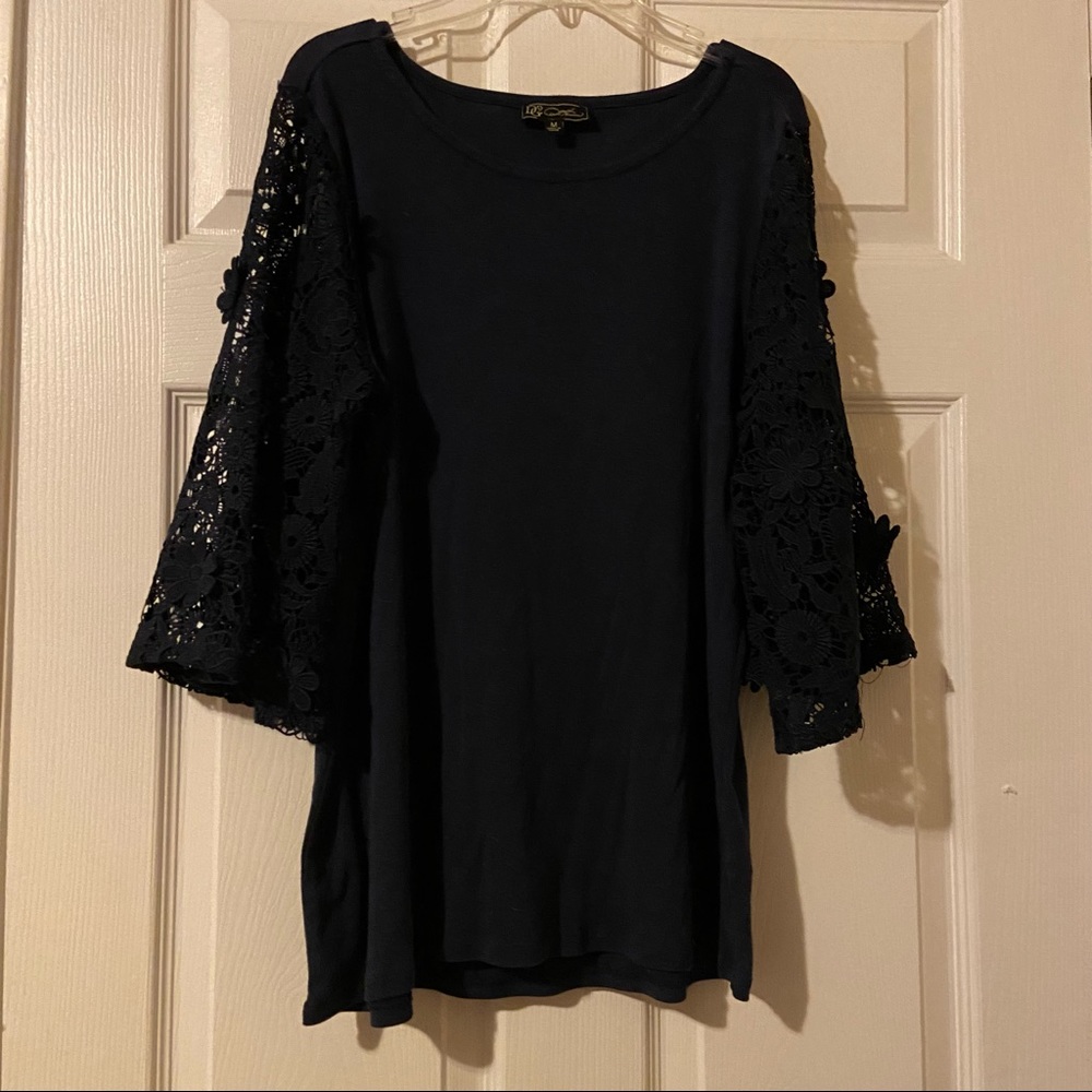 Navy Blue Blouse, Size M, Brand: DG2